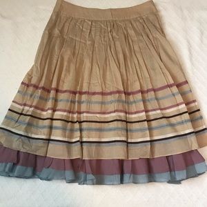 Max&Co silk midi skirt with layers